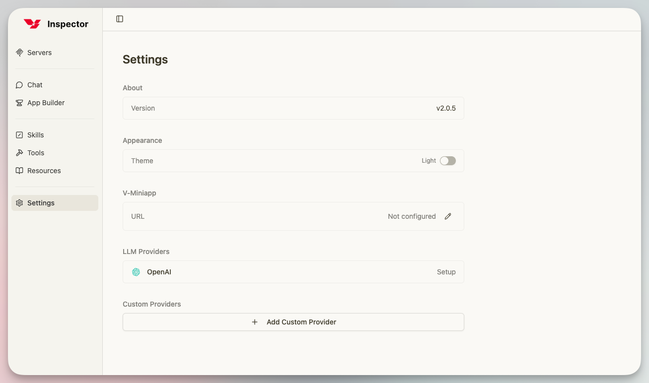 Tab Settings
