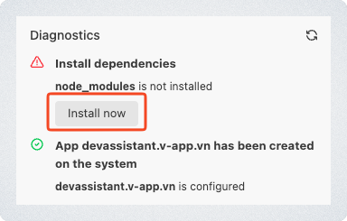 Cài đặt dependencies